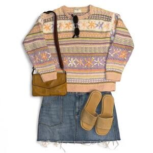 Vintage Vtg boho cottagecore fairycore spring 90s sweater